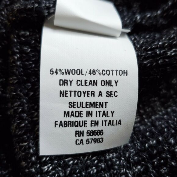 MONTE ROSSO textured pullover casual knit crewneck sweater heathered black XXL - Picture 5 of 6